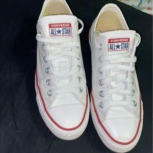 Low top white chuck taylor converse